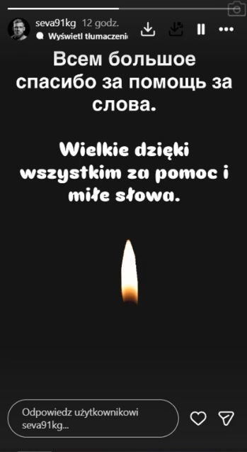 Mistrz Polski przerwał milczenie po śmierci żony. Wystarczyło kilka słów