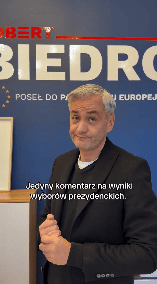 Biedroń reaguje na wynik wyborów. Krótkie wideo nieźle uruchomiło Polaków