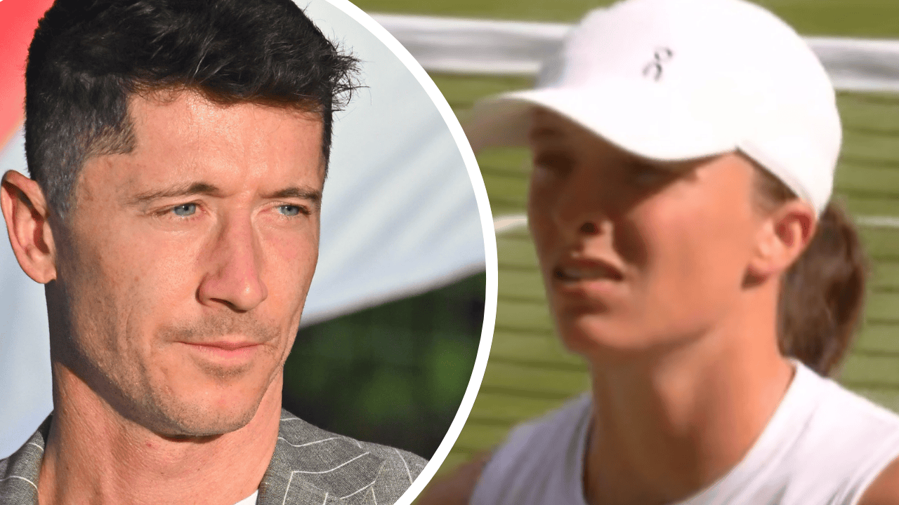 Iga Świątek i Robert Lewandowski