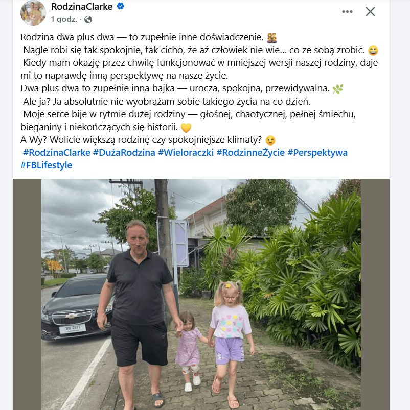 Na jaw wyszły poruszające wieści o rodzinie Clarke. Łzy wzruszenia odbierają mowę