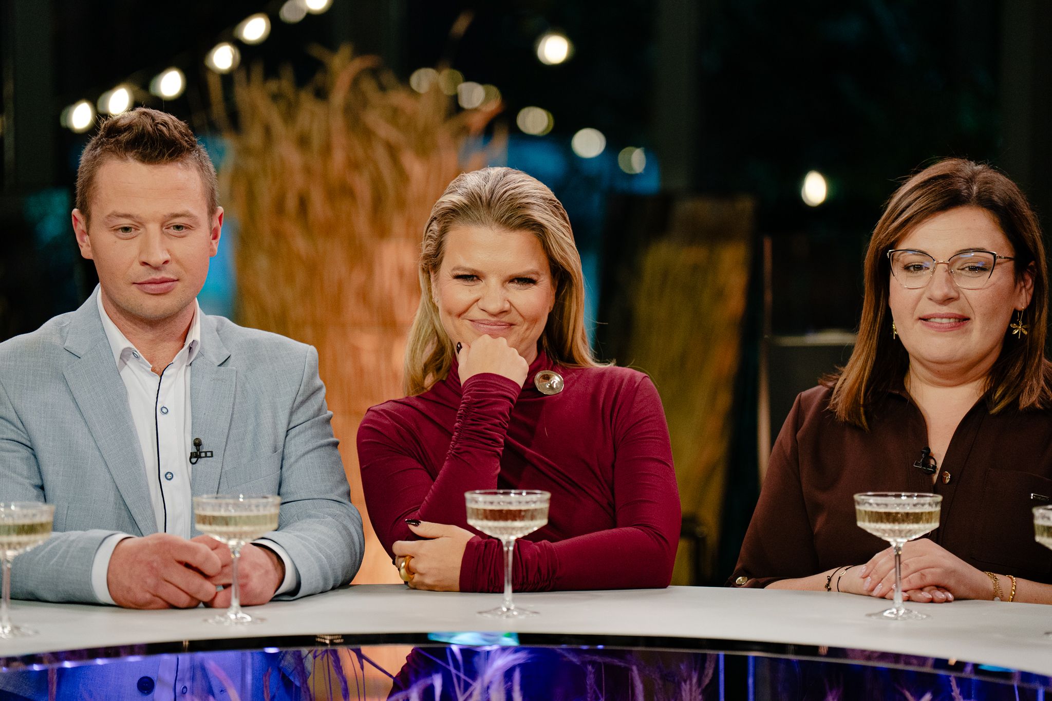 Uczestnicy "Rolnik szuka żony" w finale programu. Barbara, Roland, Krzysztof, Gabriel i Arkadiusz skradli show