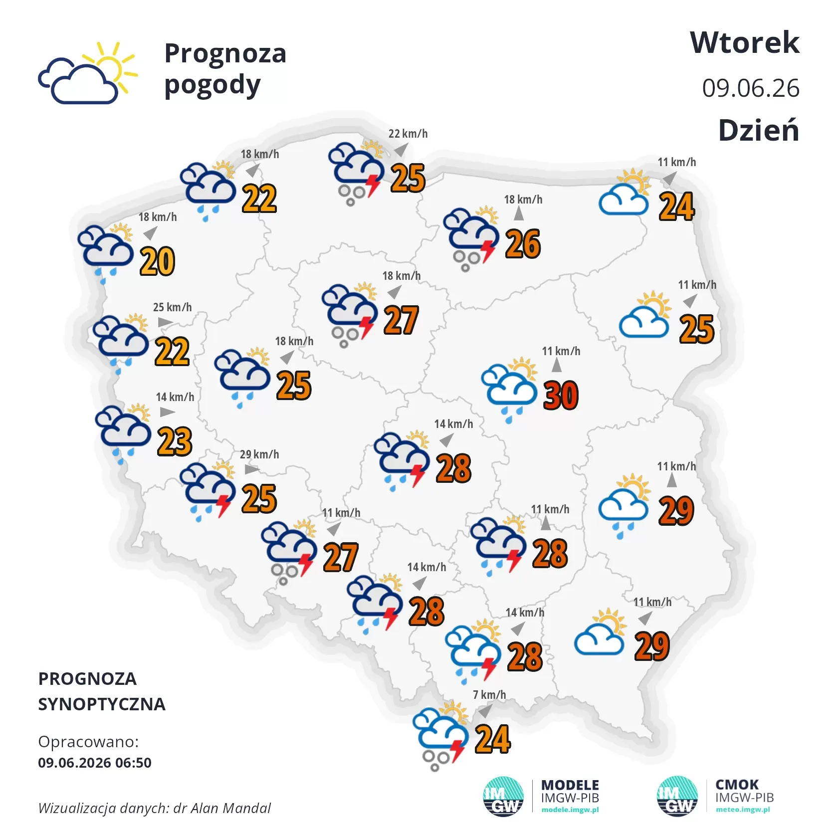 Nawałnice przetoczą się przez Polskę. W tych województwach będzie najgorzej