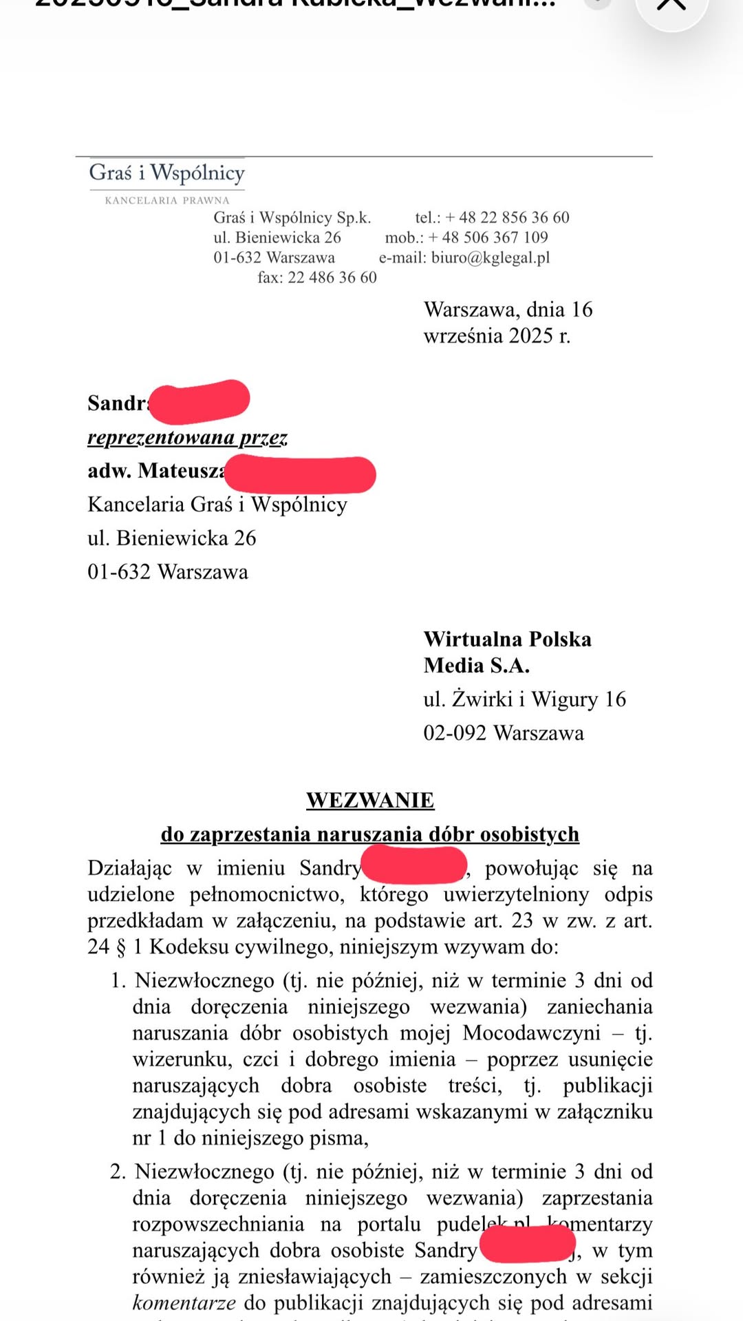 Sandra Kubicka przerwała milczenie. Zabrała głos ws. sprawy sądowej