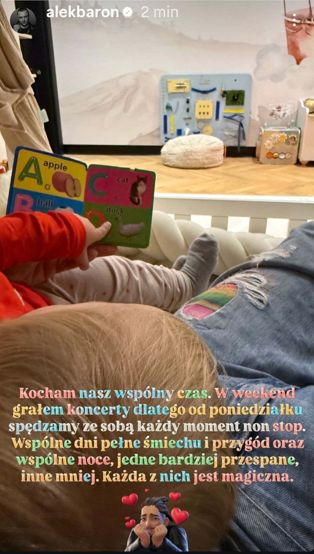 Baron wydał oświadczenie. Chodzi o synka i wspólnie spędzony czas