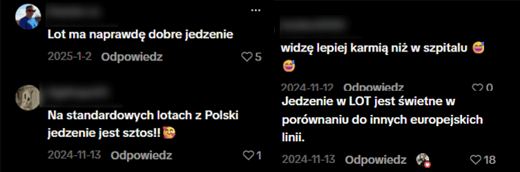 Sprawdził, co podają w Dreamlinerze LOT. Pod filmem posypały się komentarze