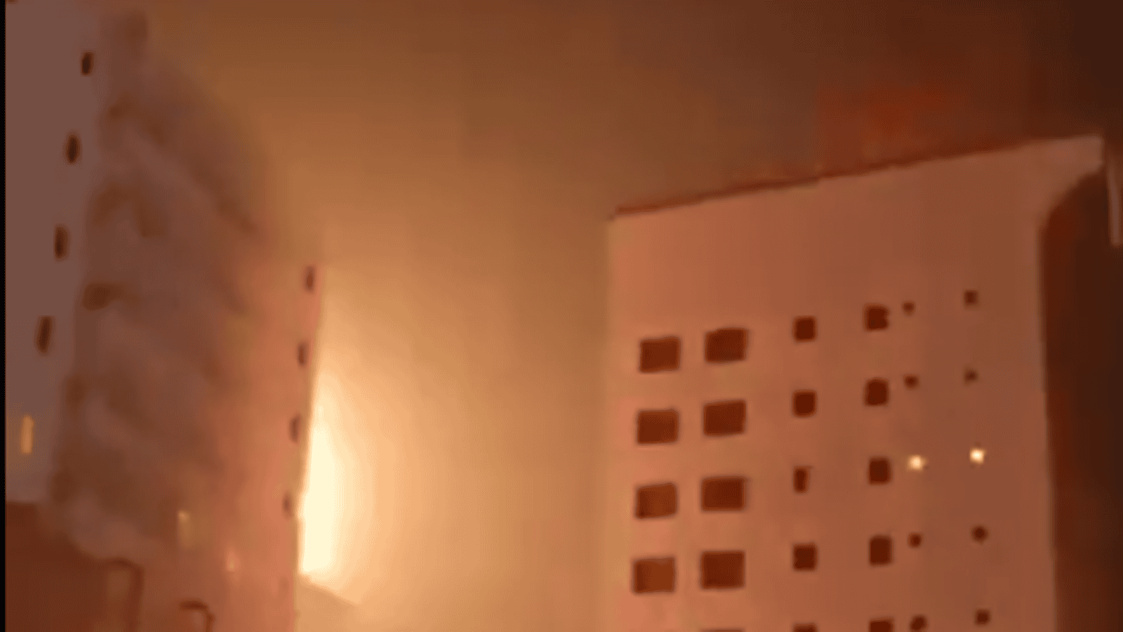Nagrali moment ataku. Dron roztrzaskał się o hotel