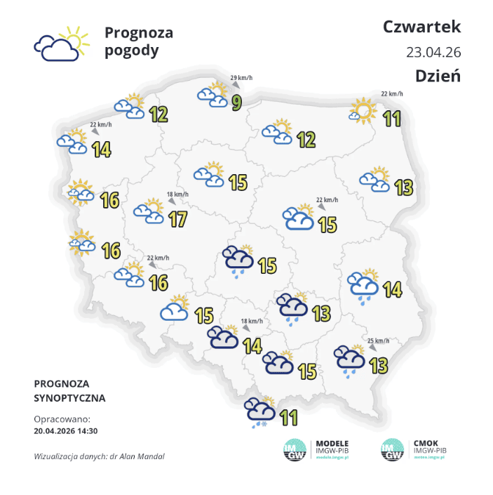 Groźne warunki w Polsce. IMGW wydał ostrzeżenia dla aż 14 województw