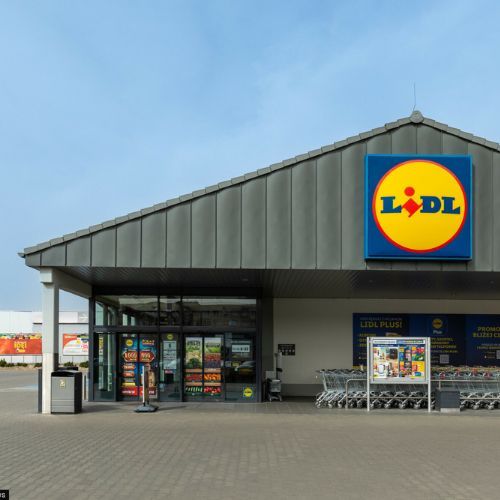 Sklep Lidl w ciągu dnia