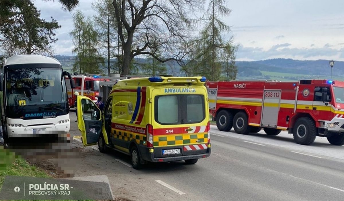 Słowacja wypadek autokaru