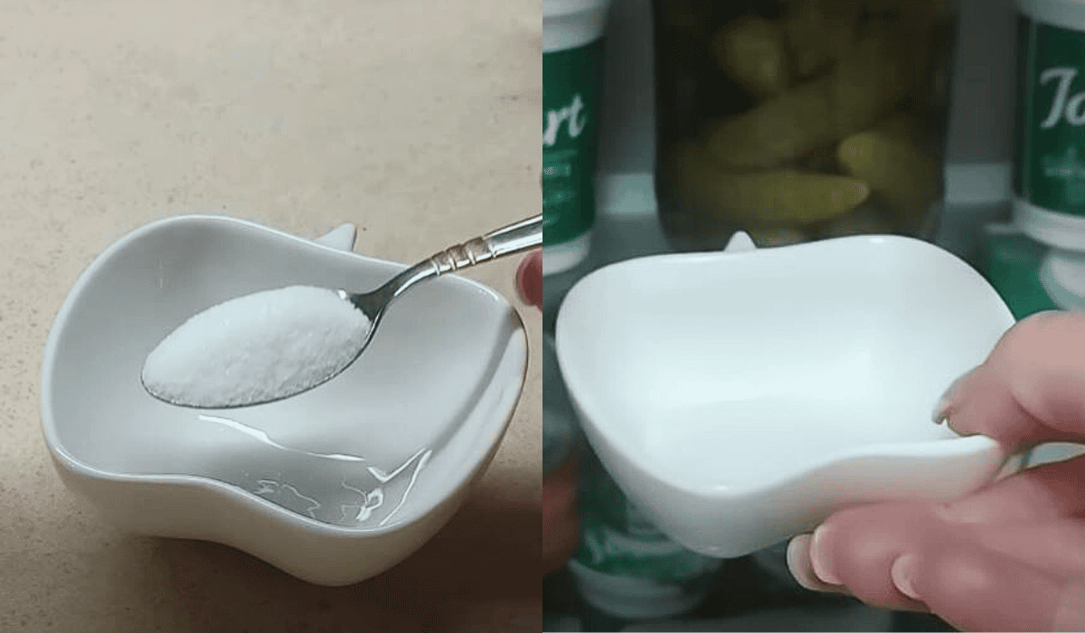 wkładanie soli do lodówki
