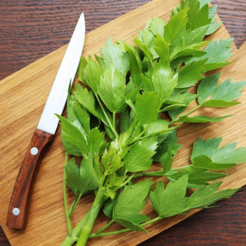 Zrywam lubczyk i wrzucam do gara. Nie ma lepszej zupy na rosole