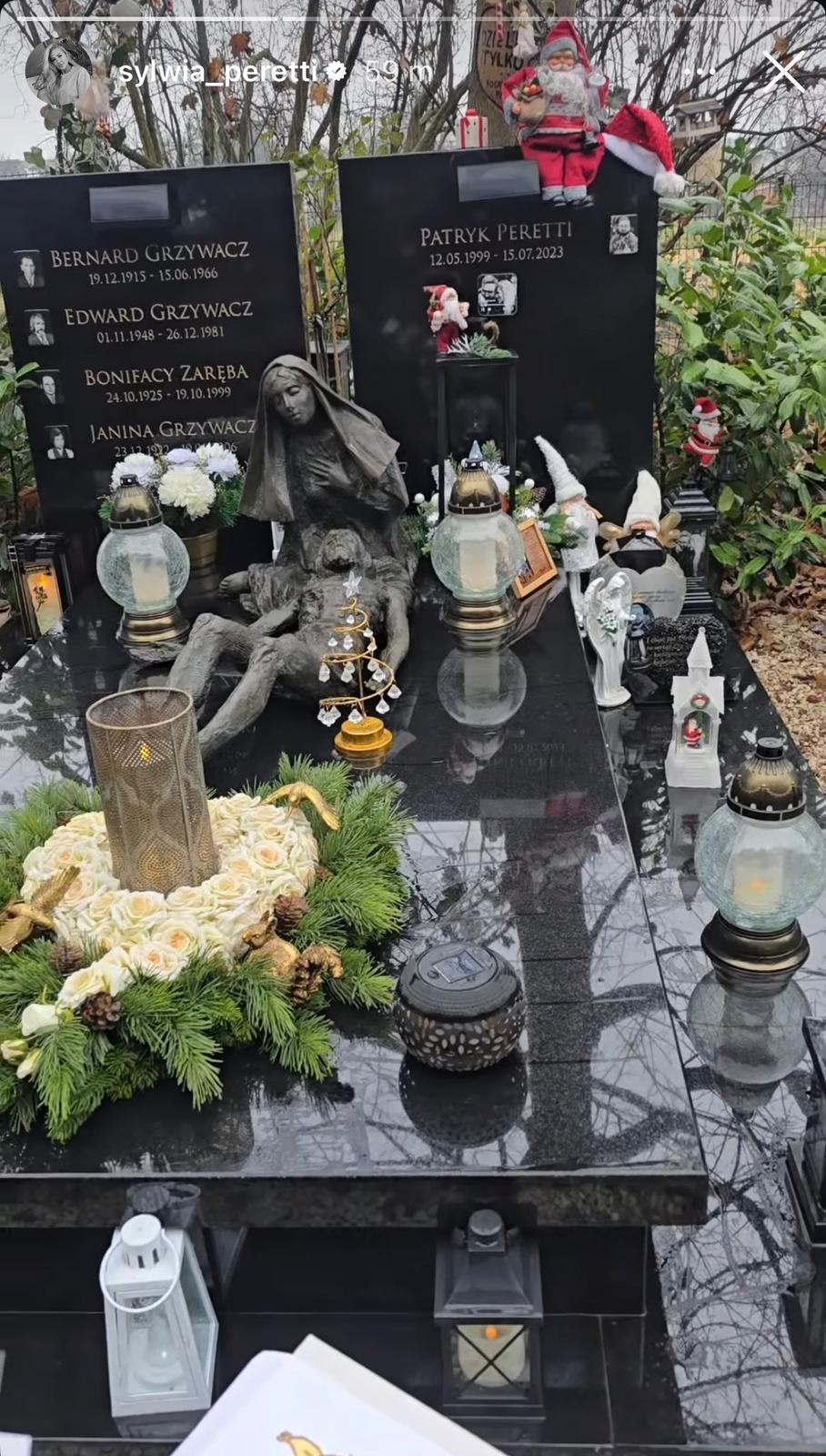 Sylwia Peretti pokazała grób syna przed świętami. To na nim zostawiła