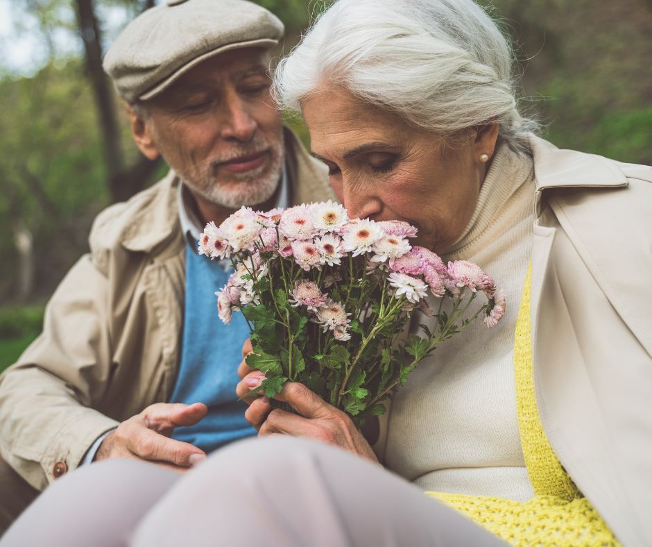 Szczęśliwe małżeństwo seniorów