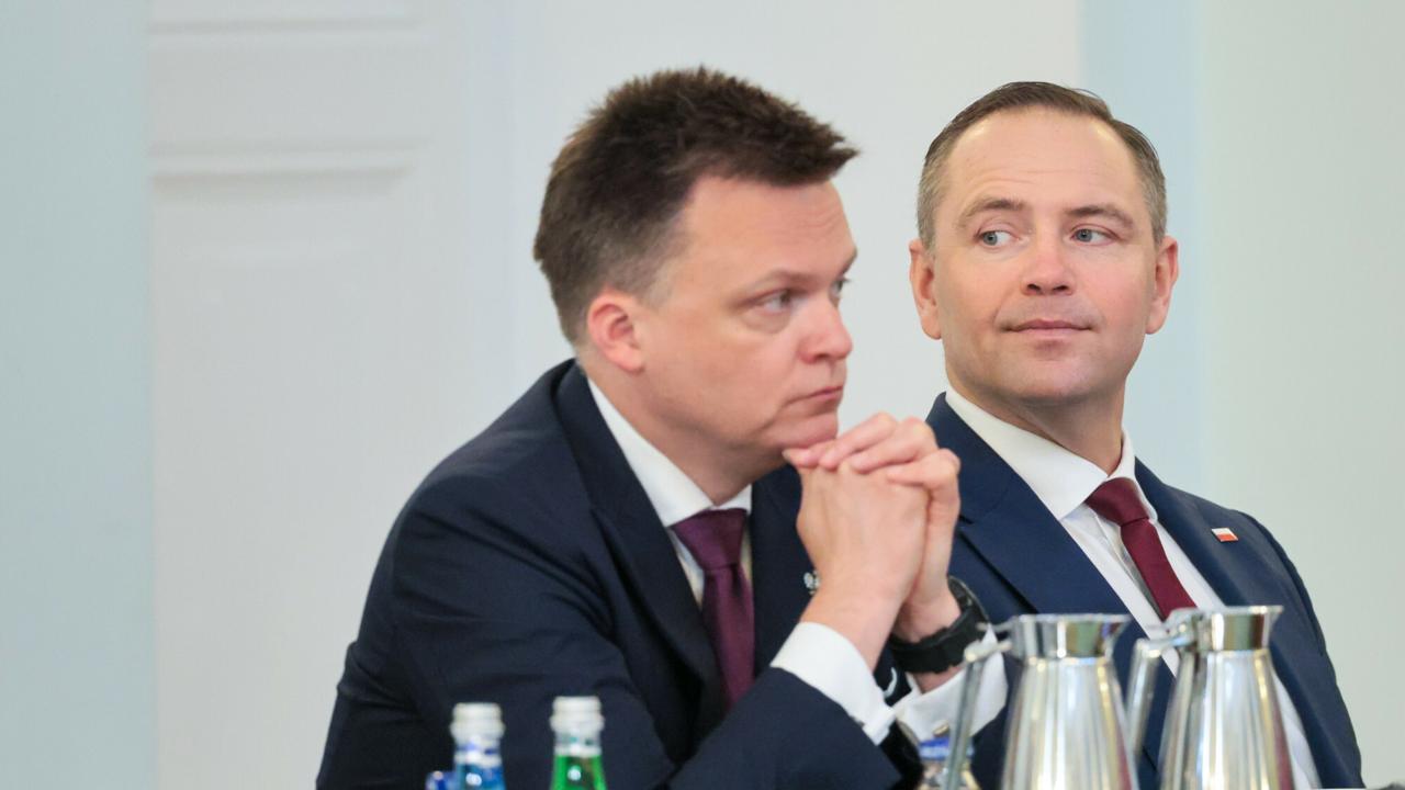 Szymon Hołownia i Karol Nawrocki