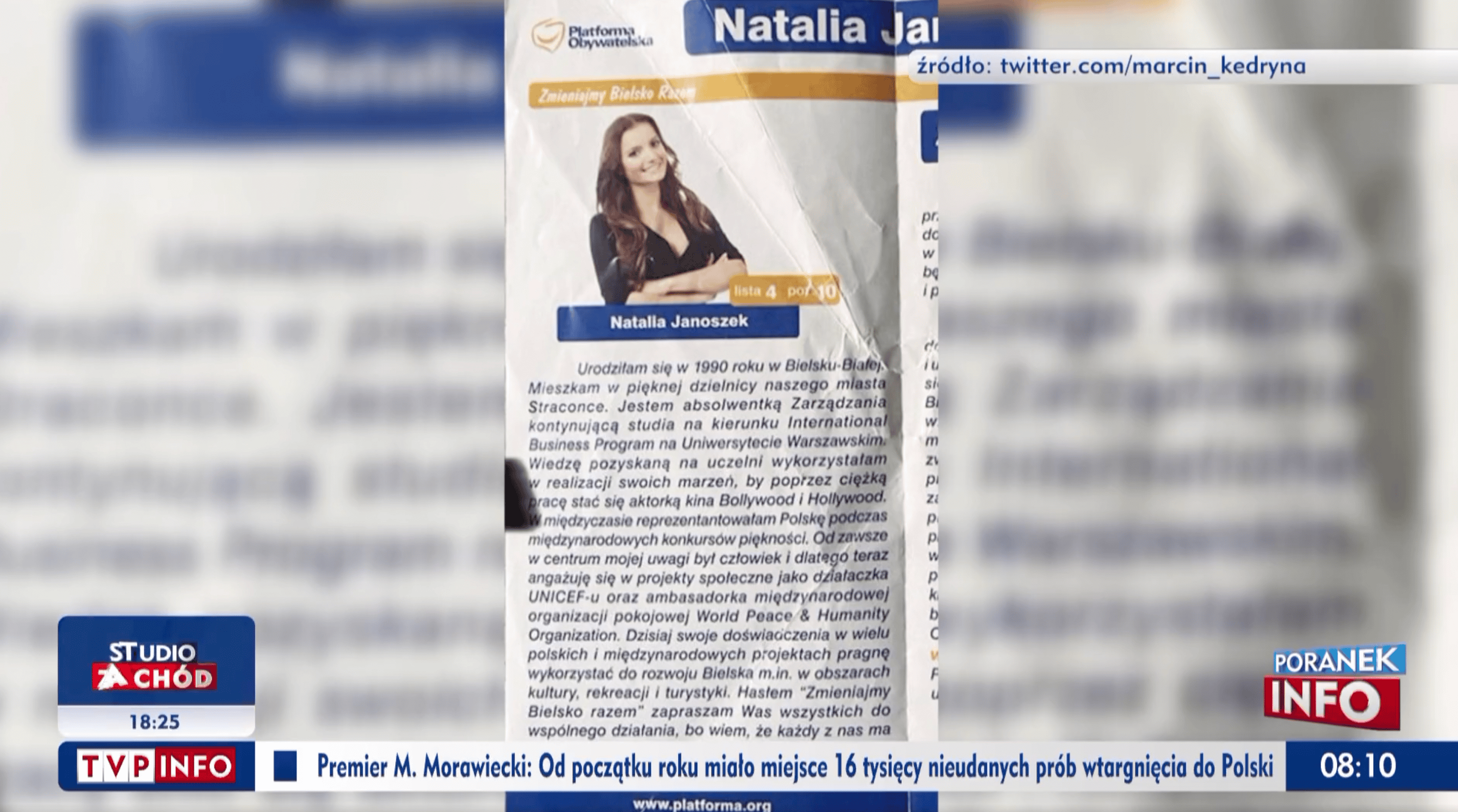 TVP Info o Natalii Janoszek