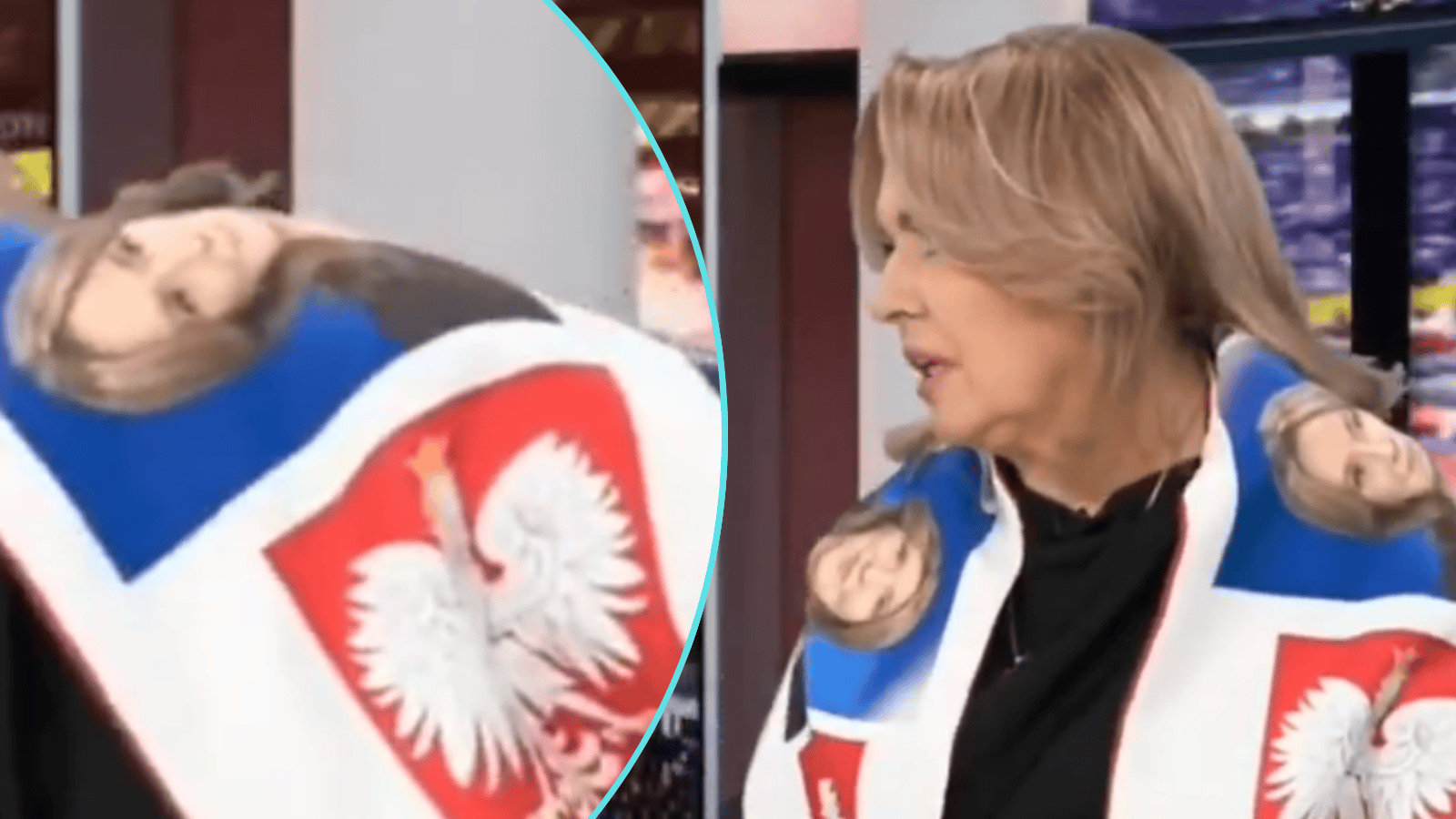 Włączyli Republikę podczas meczu i zdębieli. To miała na sobie Holecka, zdjęcia hitem internetu