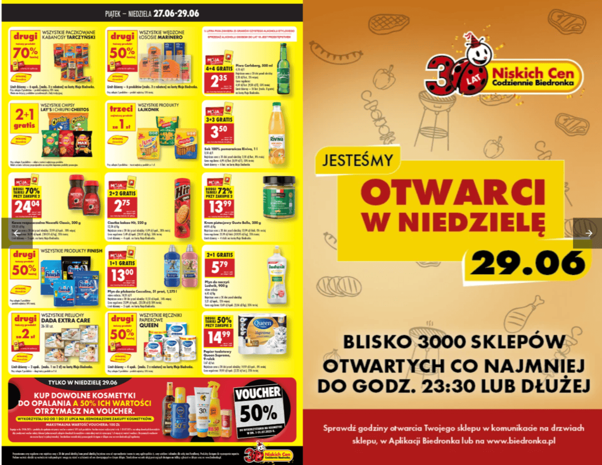 Tani weekend 27.06 - Gazetka - Biedronka.pl - [www.biedronka.pl].png