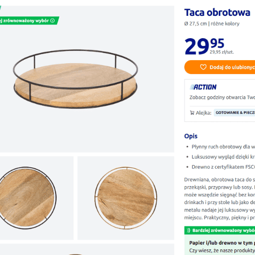 Dorwałem w Action za 29,95, w IKEA podobna kosztuje aż 149 zł. Do kuchni nie ma lepszego cudeńka