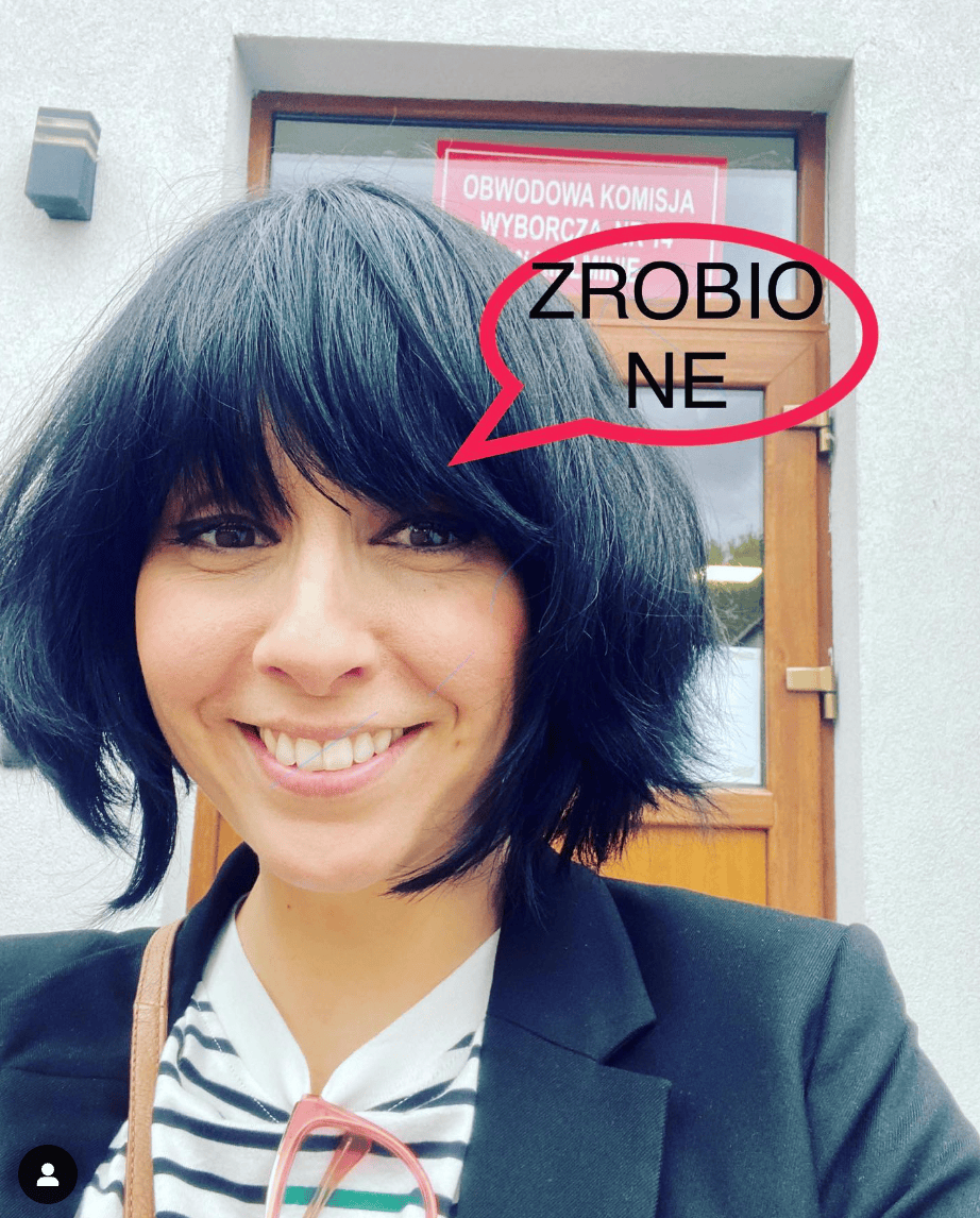 Tatiana Okupnik – wybory 2023, fot. Instagram
