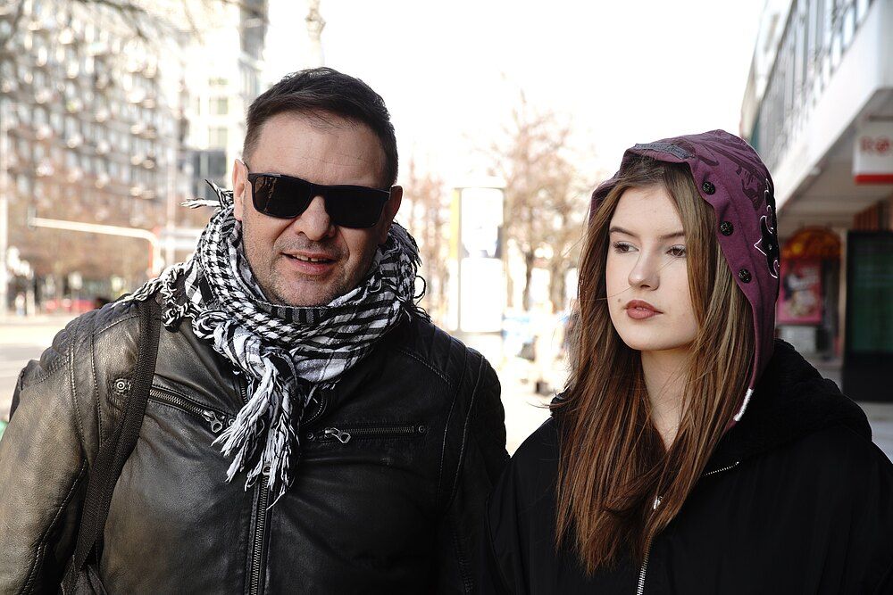 Tomasz Karolak  z córką, Leną, fot. KAPiF