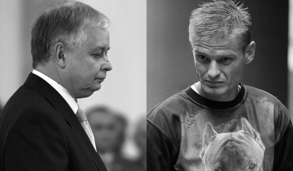 Tomasz Komenda i Lech Kaczyński