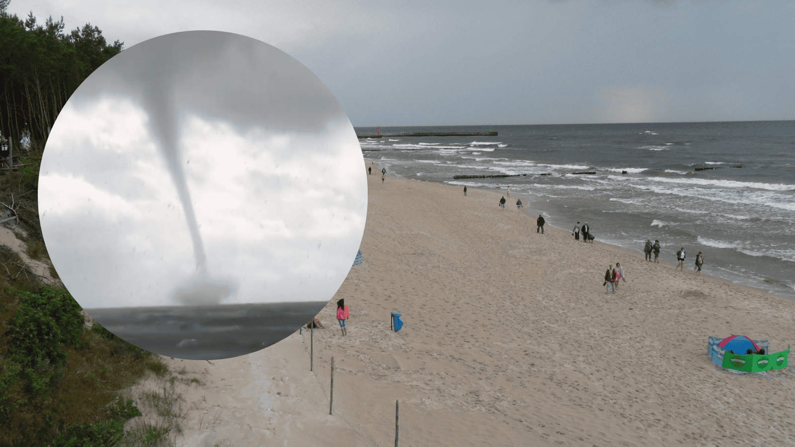 plaża / trąba wodna