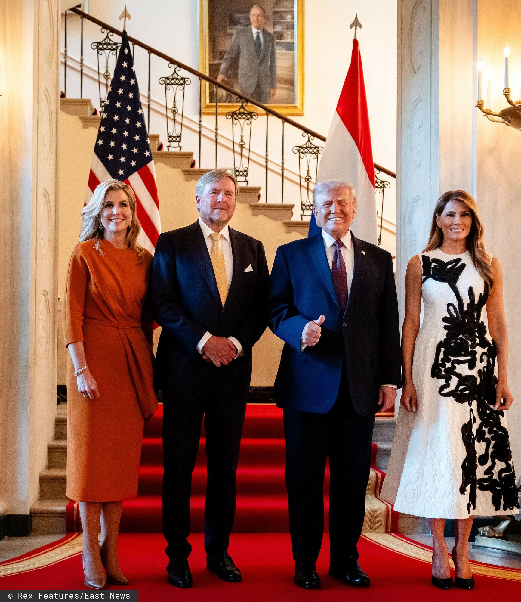 Niebywałe, co ubrała Melania Trump na spotkanie z parą królewską. Oczy wszystkich zwróciły się na pierwszą damę