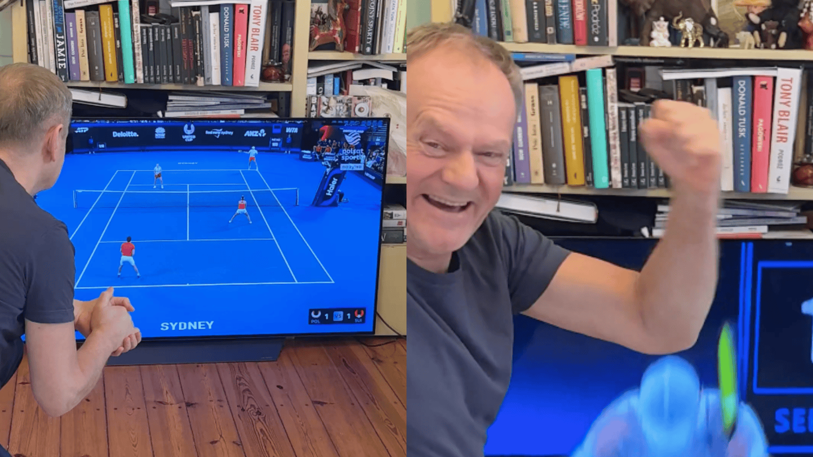 Papa wrzucił to po meczu smerfów. W sieci poruszenie, wszyscy patrzą za telewizor