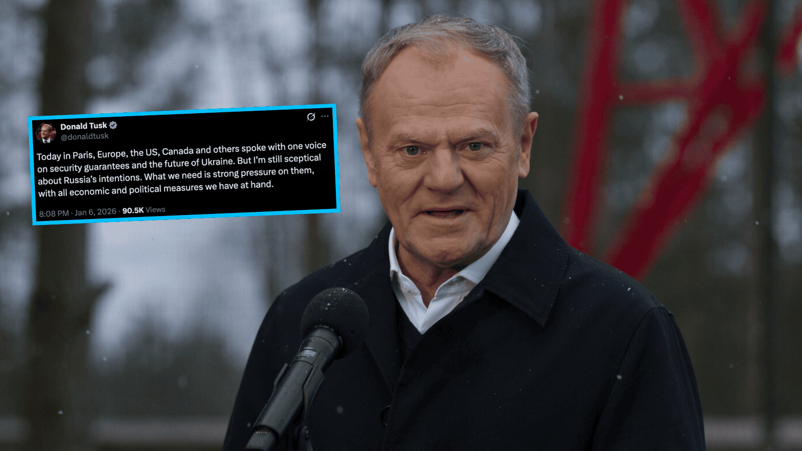 Cały świat widział wpis Tuska