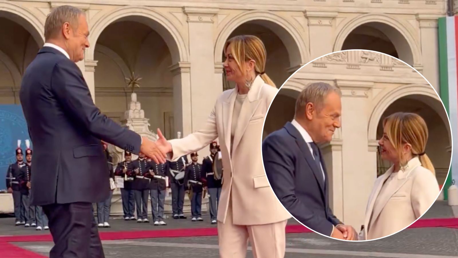 Tusk, Meloni