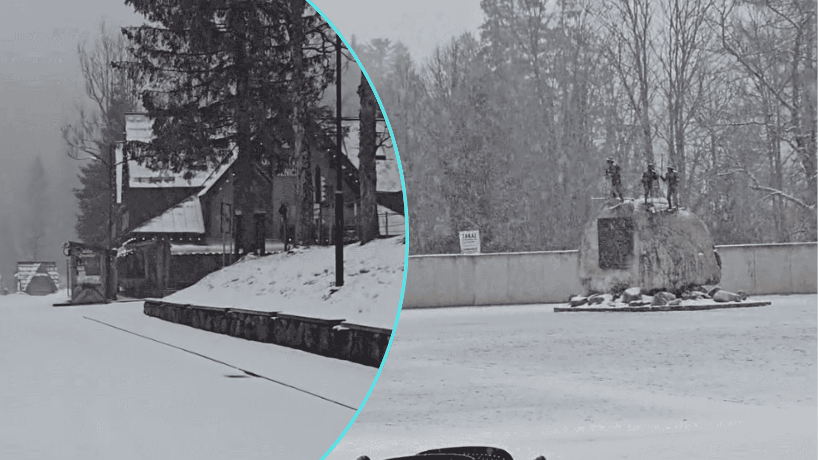 Niespodziewany atak zimy w polskim mieście. Wystarczyło kilkanaście minut i zrobiło się totalnie biało