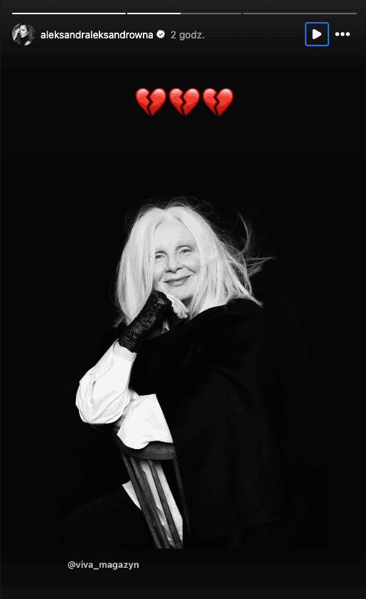 Aleksandra Kwaśniewska zareagowała na śmierć legendy. Opublikowała wymowny wpis