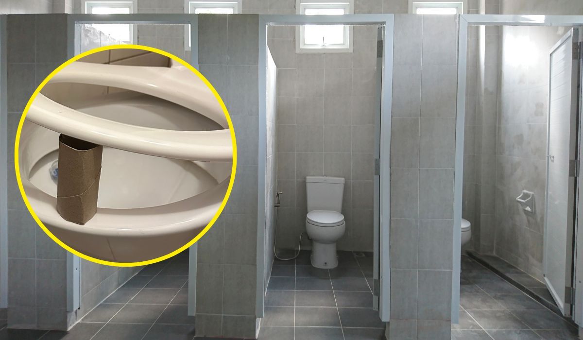 Uważaj na ten znak w toalecie, fot. Lelum.pl; Canva/tonaquantic