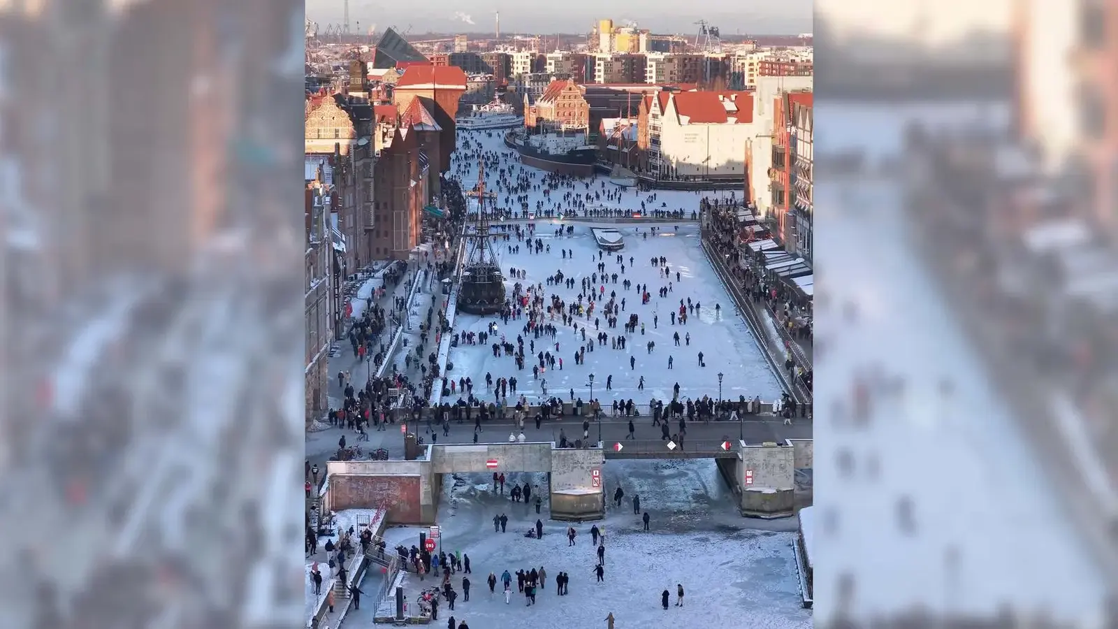 Tłumy na zamarzniętej rzece. Padł oficjalny komunikat