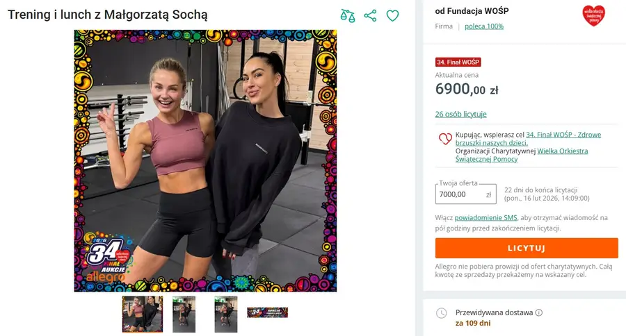 Finał WOŚP już za chwilę, a aukcje gwiazd biją rekordy. Takie kwoty padły