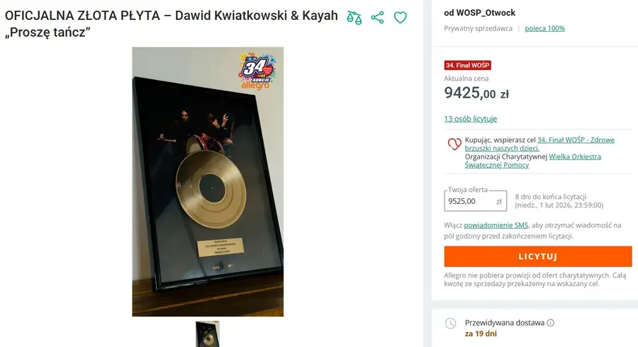 Finał WOŚP już za chwilę, a aukcje gwiazd biją rekordy. Takie kwoty padły