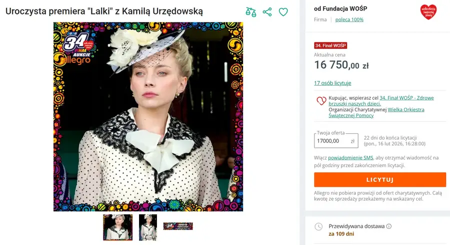 Finał WOŚP już za chwilę, a aukcje gwiazd biją rekordy. Takie kwoty padły