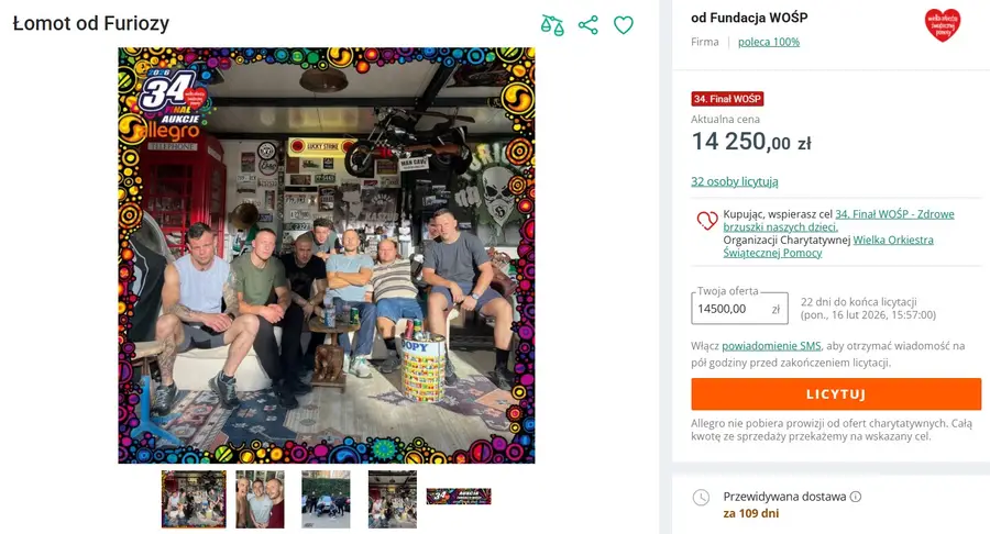 Finał WOŚP już za chwilę, a aukcje gwiazd biją rekordy. Takie kwoty padły