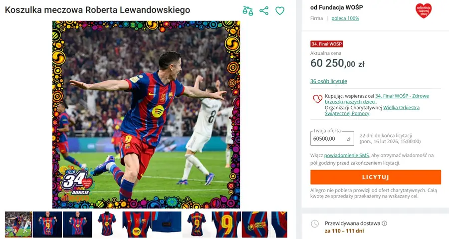 Finał WOŚP już za chwilę, a aukcje gwiazd biją rekordy. Takie kwoty padły