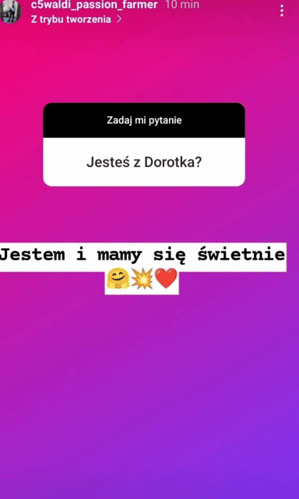 Waldemar z Rolnik szuka żony - instagram