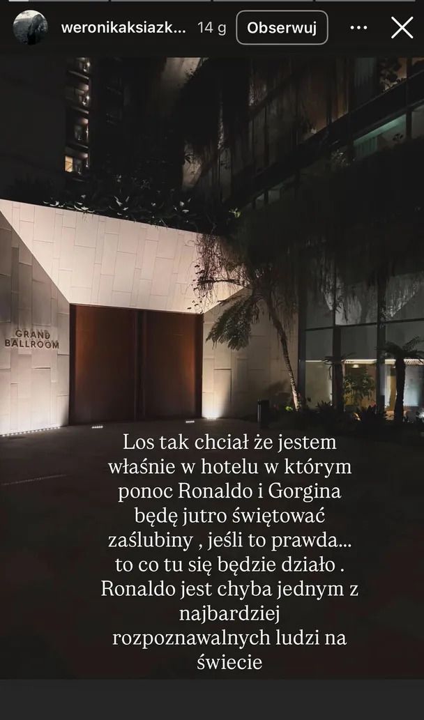 Ślub Cristiano Ronaldo, a w centrum wydarzeń polska gwiazda. Oto co pokazała