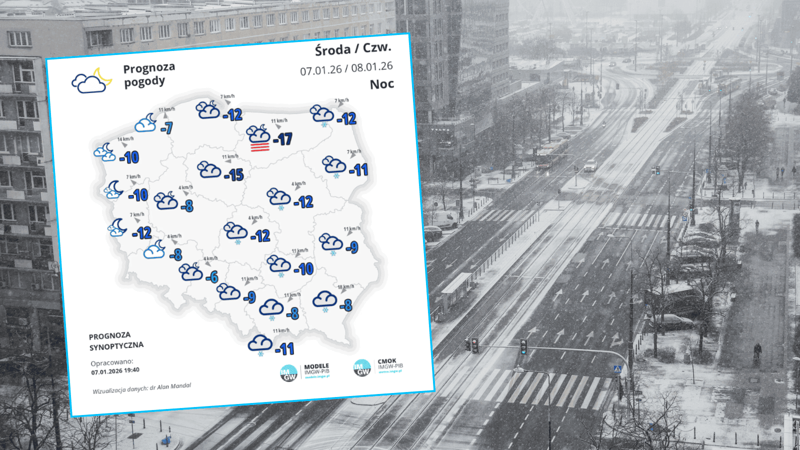 Atak zimy w Polsce. Siarczysty mróz i śnieżyce paraliżują województwa