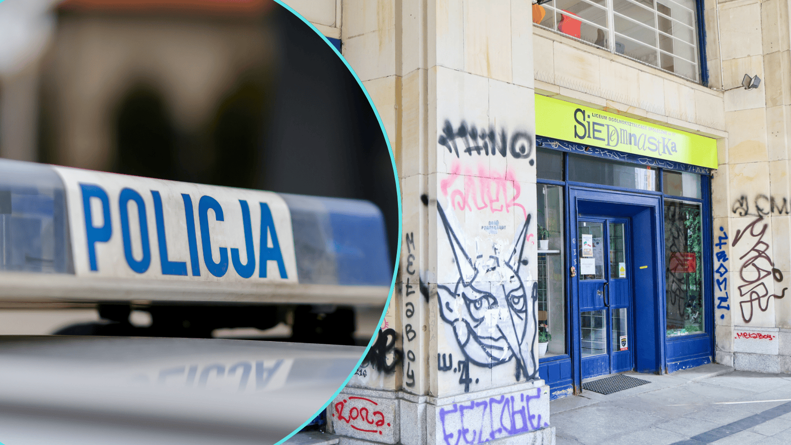 Strzały przed liceum w centrum Warszawy. Policja wydała pilny komunikat