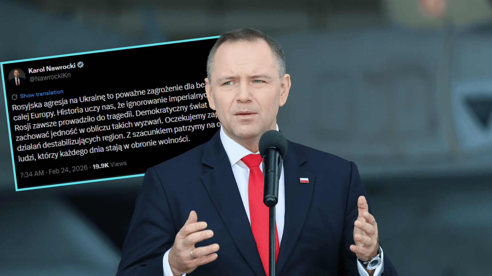 Była 7:34, kiedy Nawrocki nagle zabrał głos. Wpis prezydenta wywołał burzę