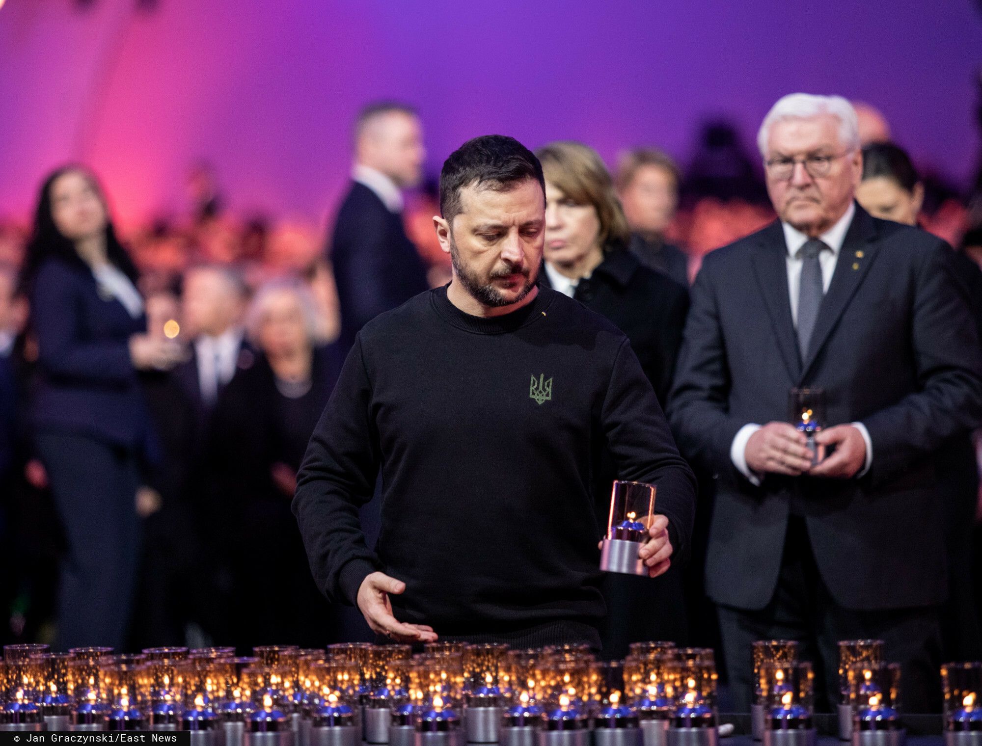 Wołodymir Zełenski w Auschwitz, fot. EastNews