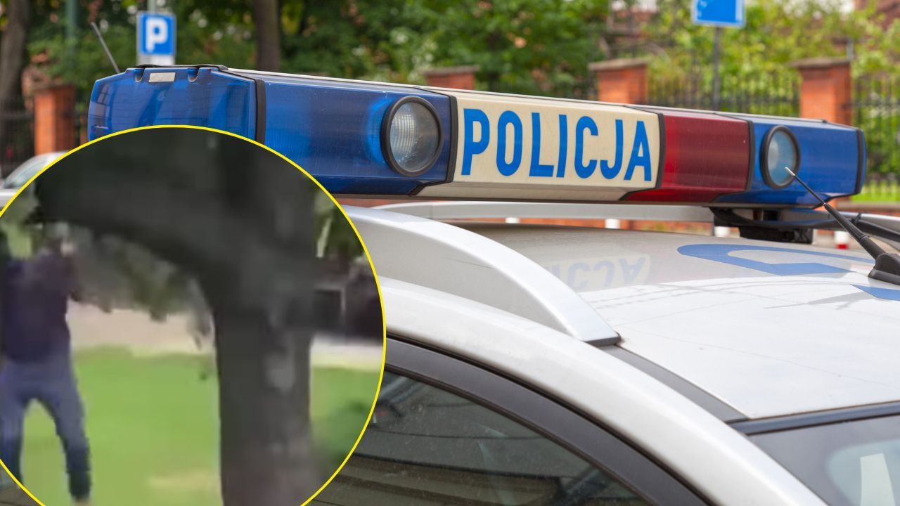 Stał na trawniku i trzymał TO w ręku. Po drugiej stronie była rodzina! Jest nagranie Małopolskiego Jaworka w akcji