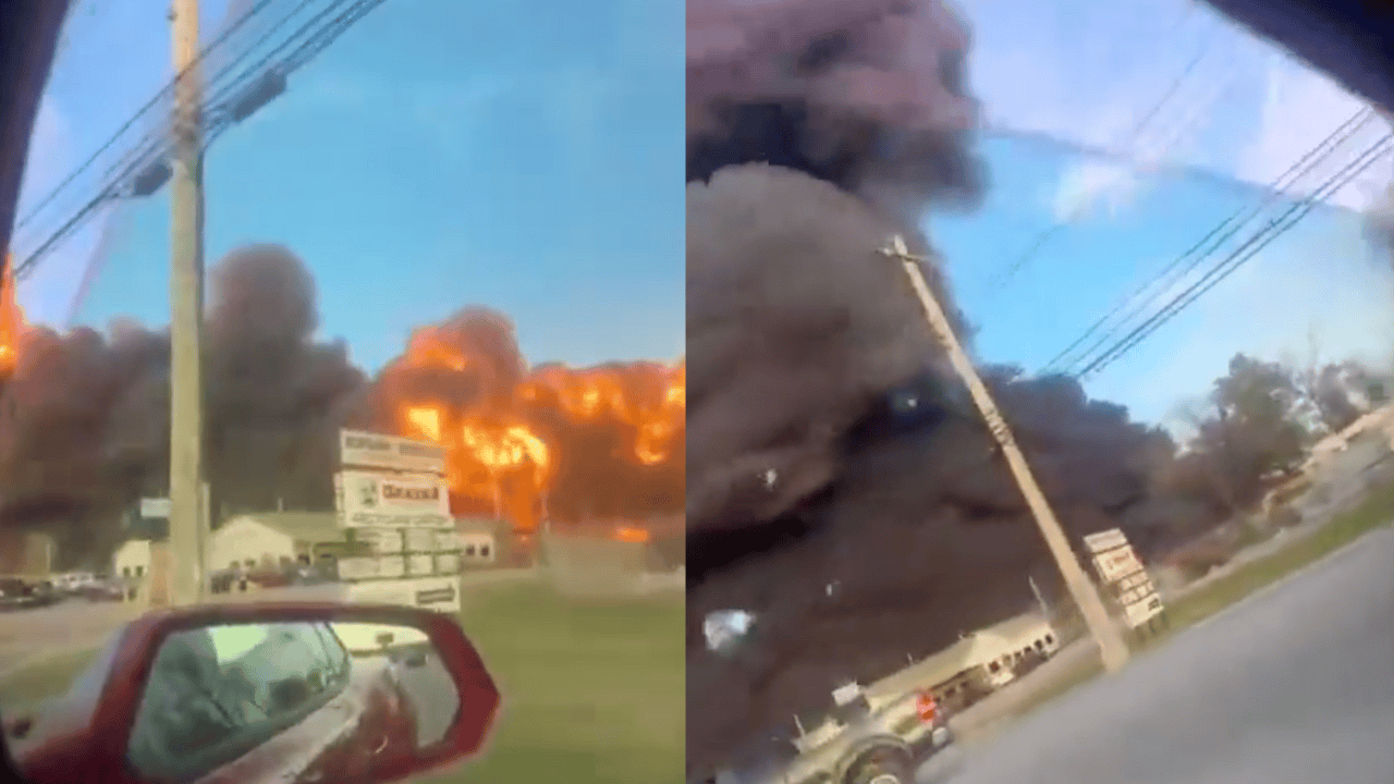 Katastrofa samolotu, maszyna runęła na ziemię tuż po starcie. Do sieci trafiło wstrząsające nagranie