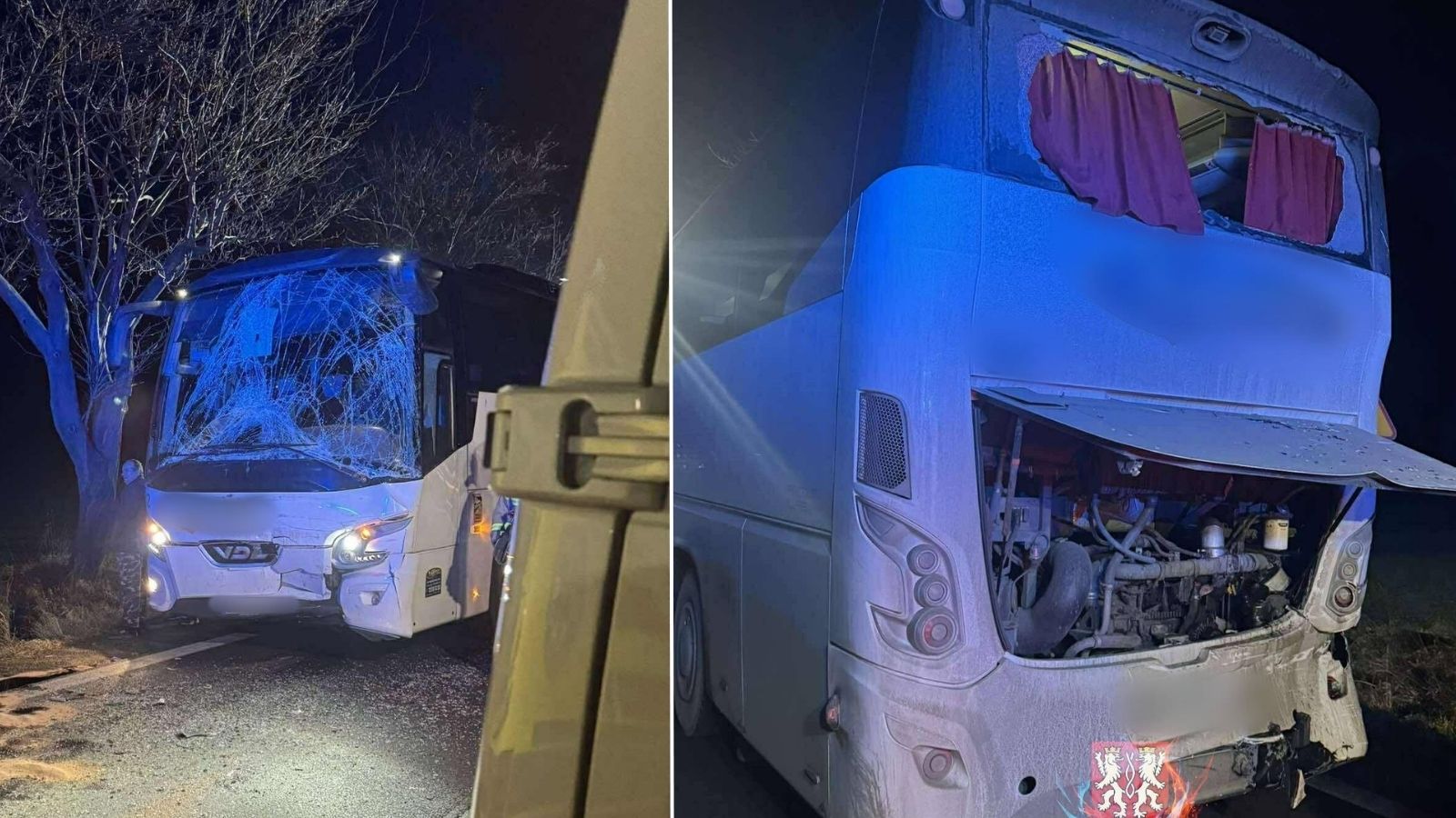 Zderzenie dwóch autobusów. W środku 100 pasażerów