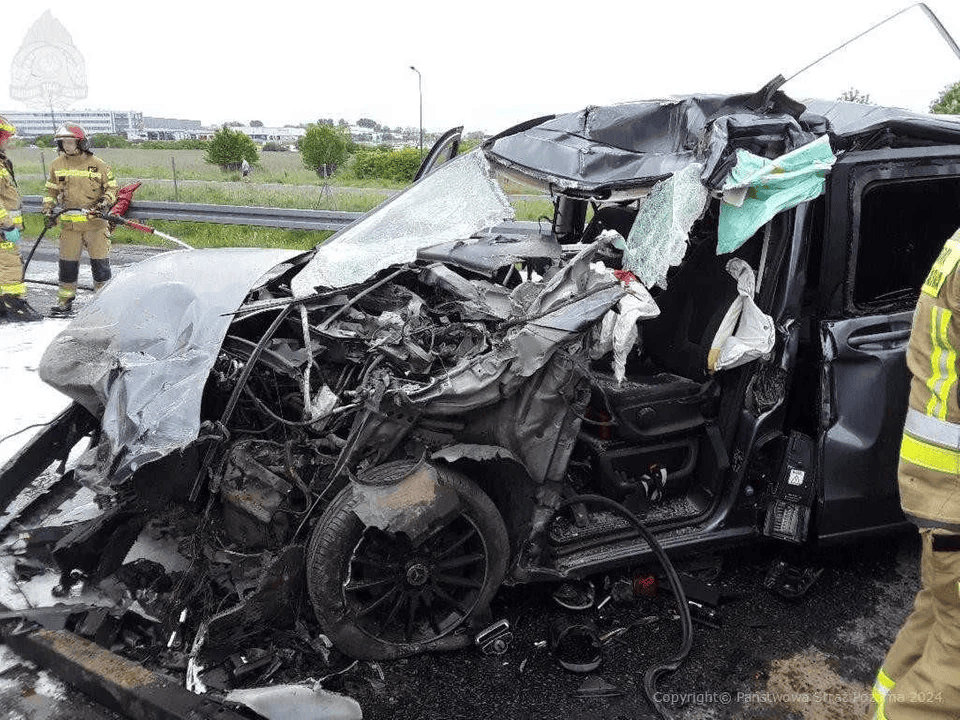 Wypadek na trasie S14