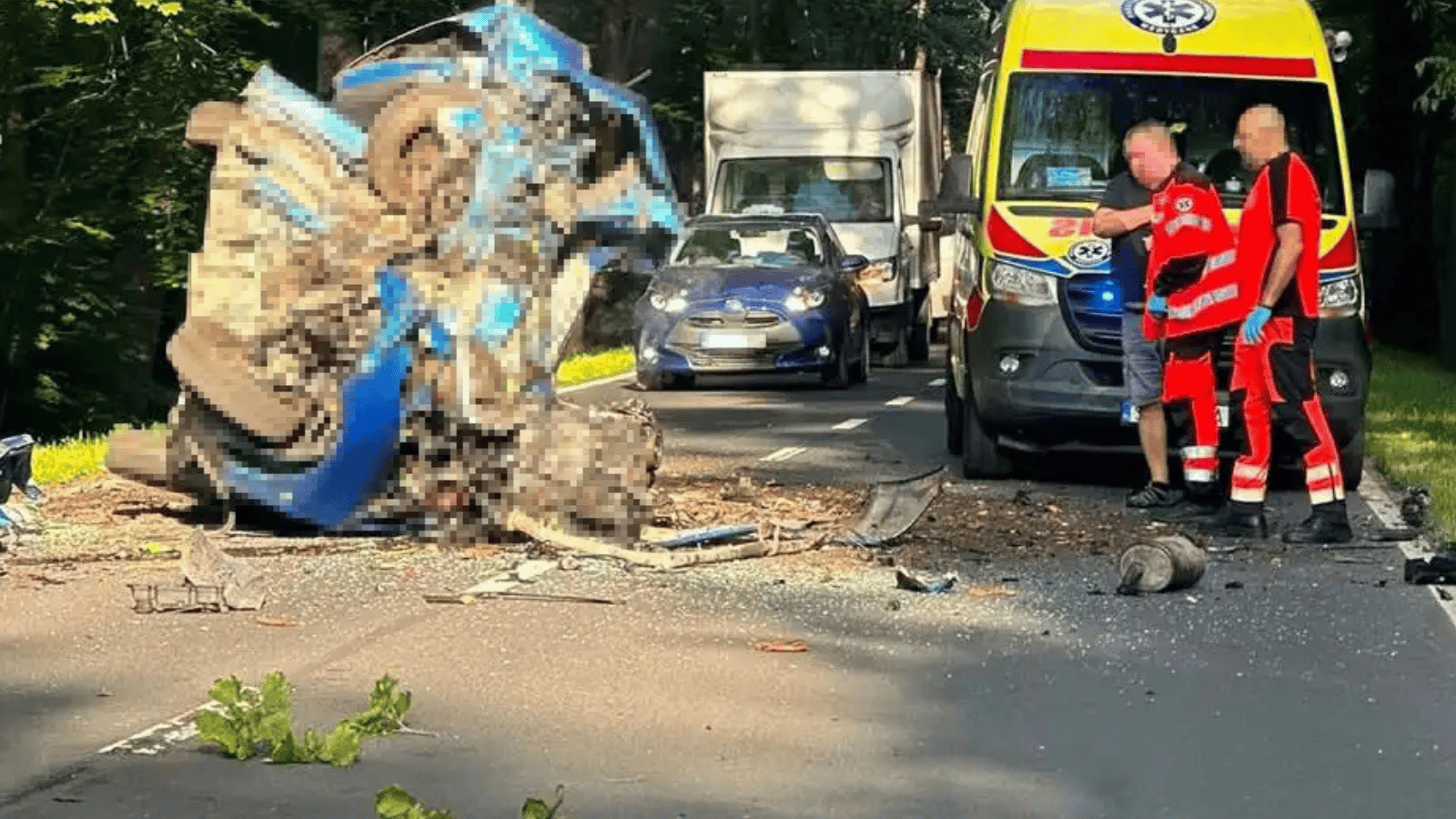 wypadek na polskiej trasie